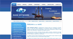 Desktop Screenshot of dukeoffshore.com