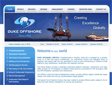 Tablet Screenshot of dukeoffshore.com